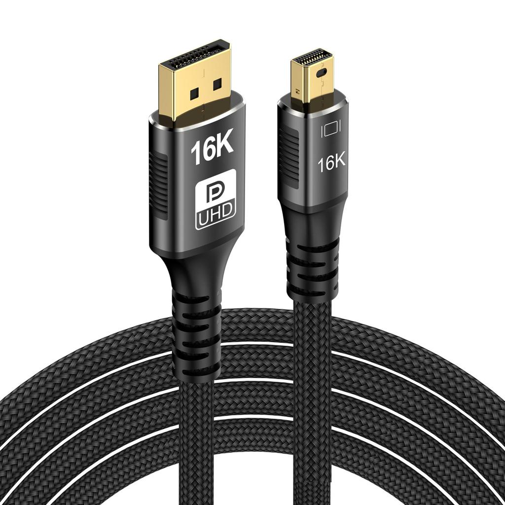 Bidirektionales Mini-DP-zu-DP-1.4-Kabel, 4K@144Hz DisplayPort