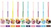 Flower Chirimen Kaleidoscope Japanese Pattern Chirimen Bell Strap Keychain [ZOOM] (Sky Blue)