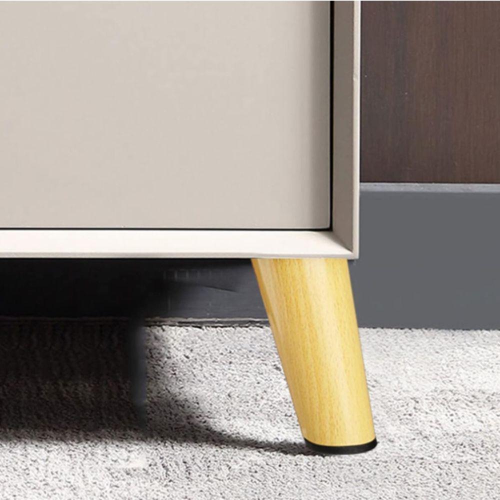4pcs Wooden Solid Furniture Legs Oblique Straight Non-slip Design Furniture Feet Adjustable Height Sloping Style Cabinet Legs