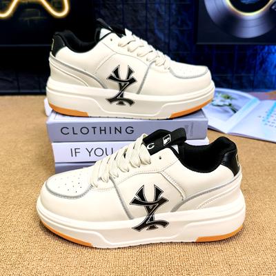 Fashion Street Hip Hop Couple Genuine Leather Casual Shoes Original Classic Versatile Boardshoes Lightweight Thick Soled Men Women Shoes