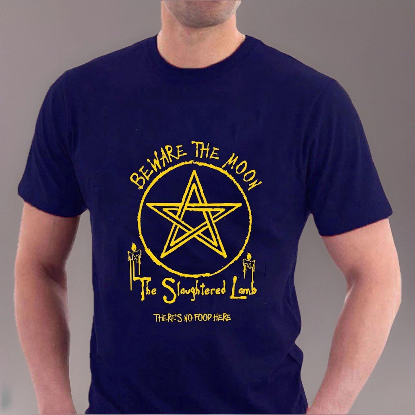 Slaughtered Lamb T-shirt Pub Beware the Moon American Werewolf Halloween Tee XL