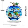 2D Flat Acrylic Apple Decoration, Indoor and Outdoor Decoration - No Battery/electricity Required, Free Day Decoration, Shop Decoration, Durable