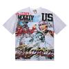 Summer Men's and Women's Majestik New York The Spirit of the USA Vintage Washed White Oversized Tee
