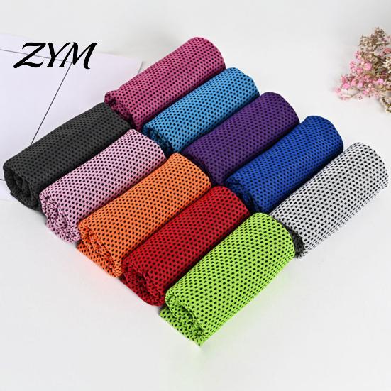 Yoga Exercise Towel 90x30cm Cooling for Face, Chilly Sports with Storage Bag Outdoor Gear And Carabiner, Portable Cold Neck Wrap Workout Recovery Gym