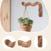 Decorative Wooden Plant Hook for Flower Basket Hanging on Walls, Suitable Wind Chime And Lantern