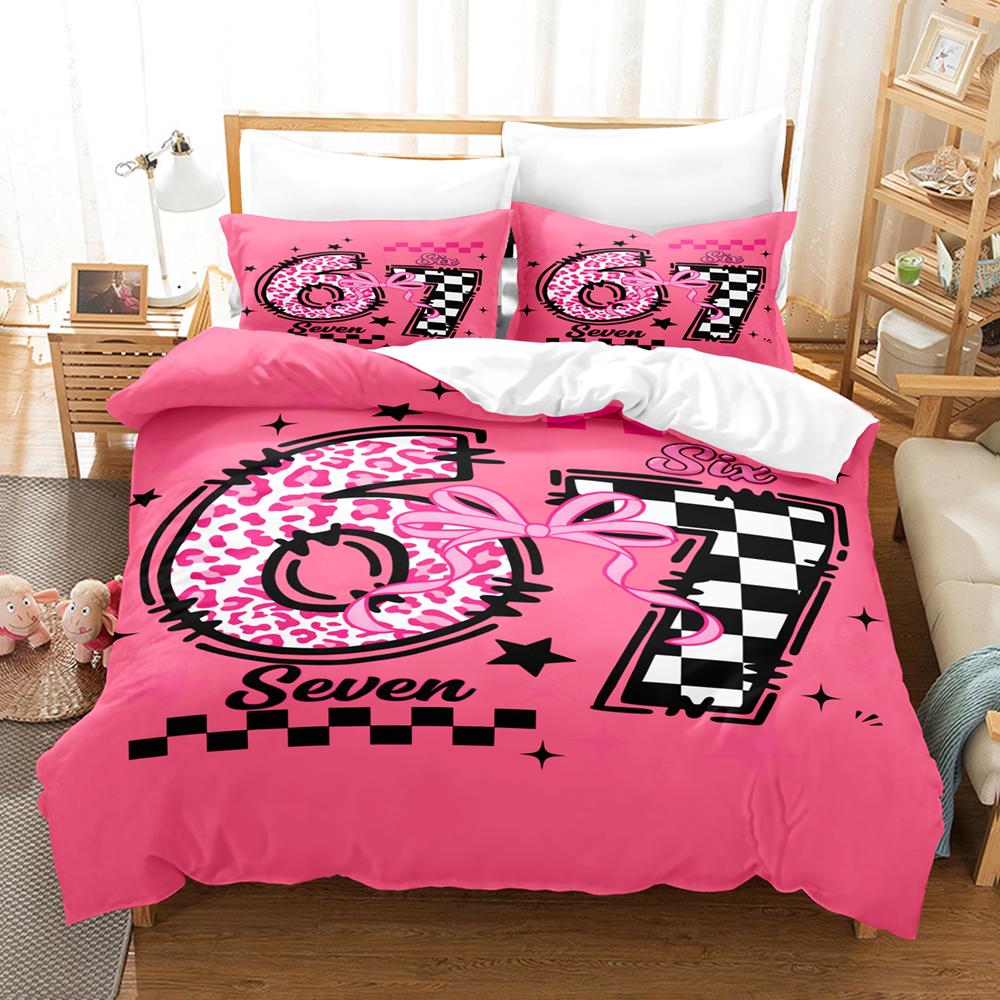 67 POP Culture 3D Print Bedding Set Modern Style Soft Duvet Cover Set King Queen Twin Size Birthday Gift for Bedroom Decor