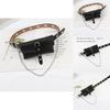 Punk Style Belt With Allhole Design And Chain Decoration For Trendy Street Fashion And Accessories