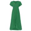 Womens Short Sleeve Casual Party Evening Club Long Maxi Dress