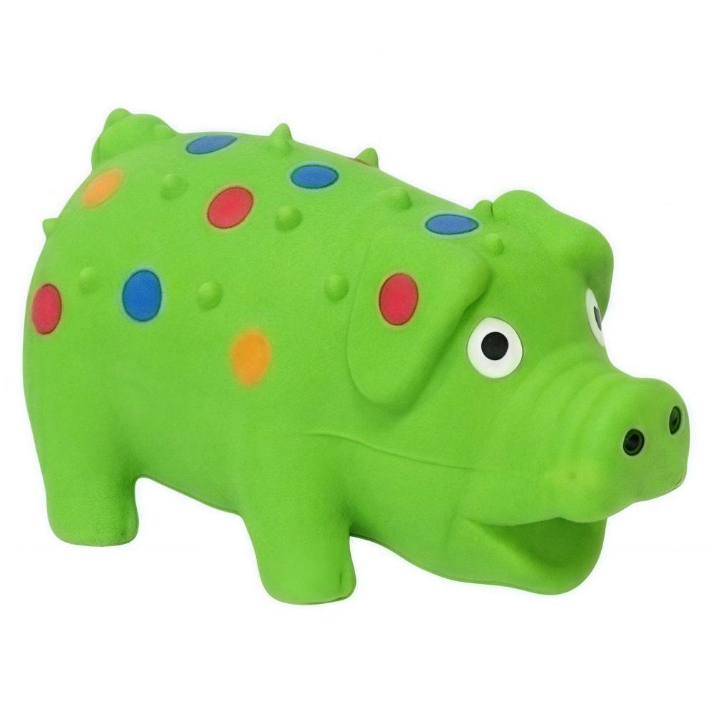 Interactive Latex Spot Grunting Pig Toy Soft Dog Chew Toy  For Small Medium Large Dog