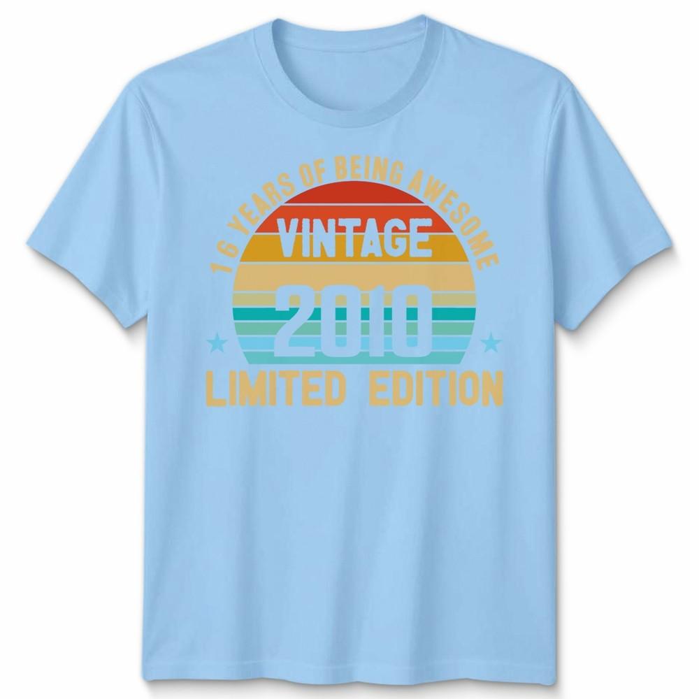 Vintage 2010 Funny 16 Years Old 16th Birthday Unisex T Shirt Unisexs Unisexs Tee