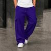 Men's Loose Fit Wide Leg Sweatpants with and Pockets for Gym