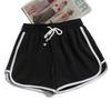Girl Shorts Thin Wide Leg Drawstring Elastic Waist Casual Mid Waist Short Pants Running Yoga Sportwear