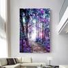 5D Diy Diamond Painting Purple Forest Cross Stitch Set Full Diamond Embroidery Mosaic Art Picture of Rhinestones Decor Gift