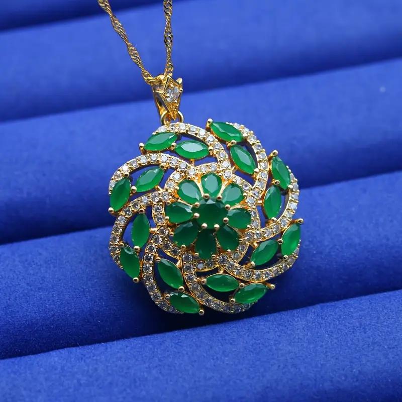 

Елегантне Багатоколірне Кулон-Намисто із Цирконію Золоте Покриття - Для Жінок Ідеально Для Весіль та Дня Святого Валентина