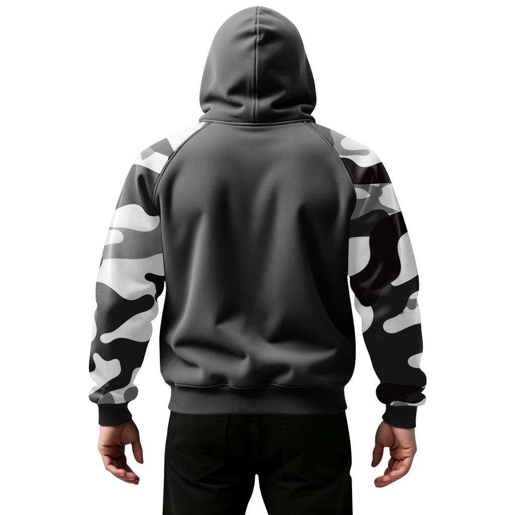 Men's Camouflage Sweatshirt Hoodie Men's Sports Large Size Casual Sweatshirt