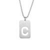 English Letter Military Brand Necklace, Hollow Titanium Steel Pendant, Versatile Decoration, Trendy Stacking Wear