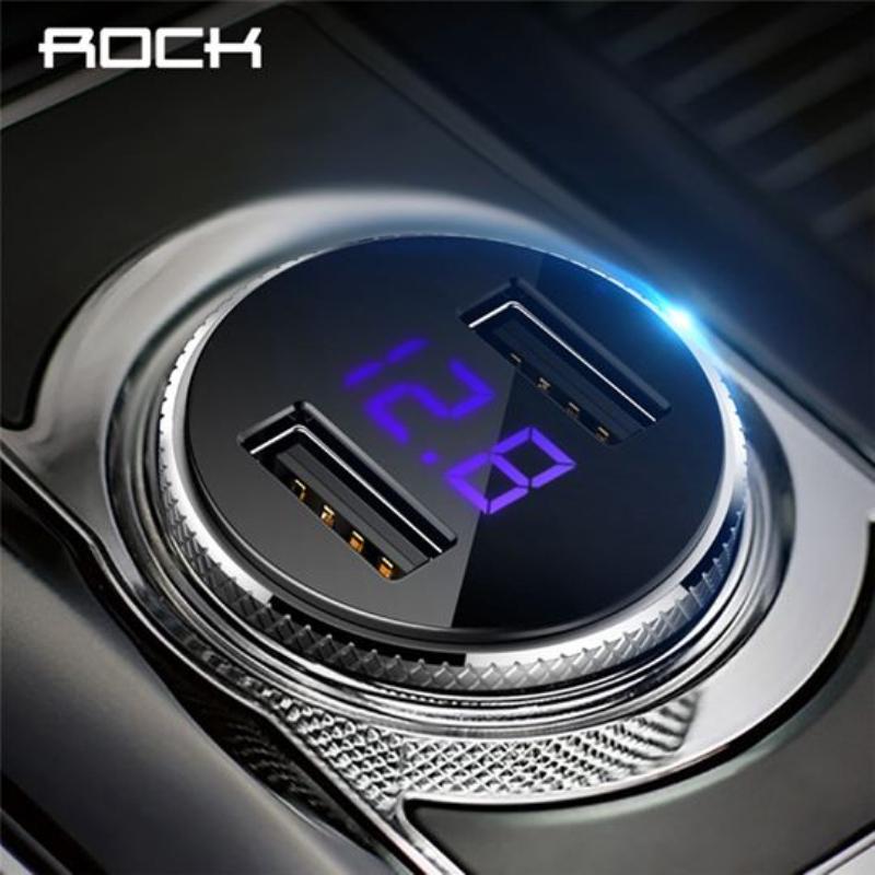 

РОК 5V 3.4A металла двойной USB автомобиль зарядное устройство светодиодный цифровой дисплей быстрой зарядки мониторинг напряжения