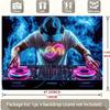 Electronic Music DJ Tapestry, DJ Turntable with Smoke Wall Art for Bedroom & Festival Decor