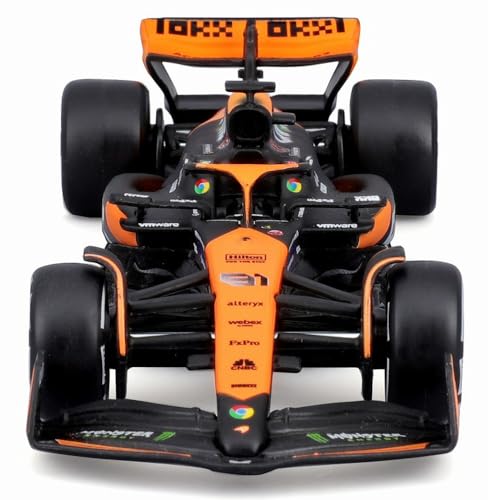 BURAGO 1/43 Scale Model Car: McLaren F1 Team MCL38 (2024) No.81 O. Piastri (Window Box) - Finished Model (BUR38214P)