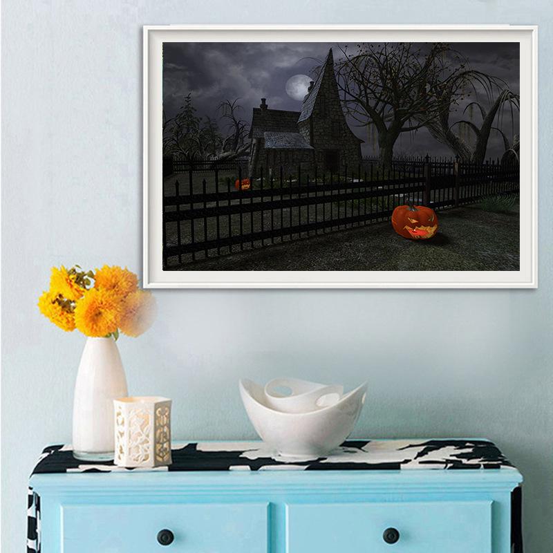 

5D Настраиваемая Алмазная Живопись - Хэллоуин DIY Безрамный Арт-Набор