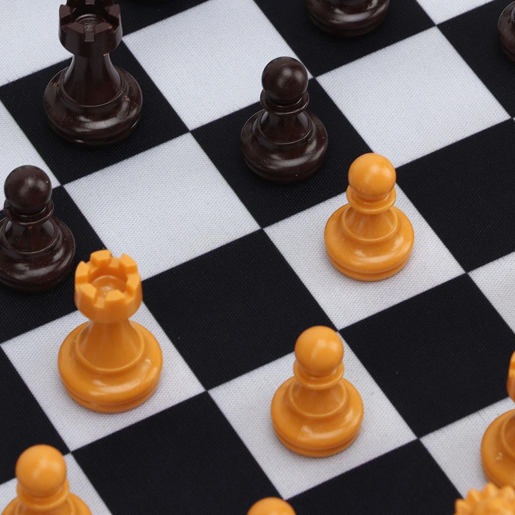 Chessmen with 1.89in King Plastic Chess Pieces with Chessboard for Adults Kids Party Supplies