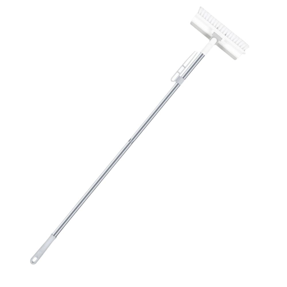 Long Handle Cleaning Brush V-Shaped Bristles Squeegee Brush Groove Tile Cleaning Brush  Floor белый