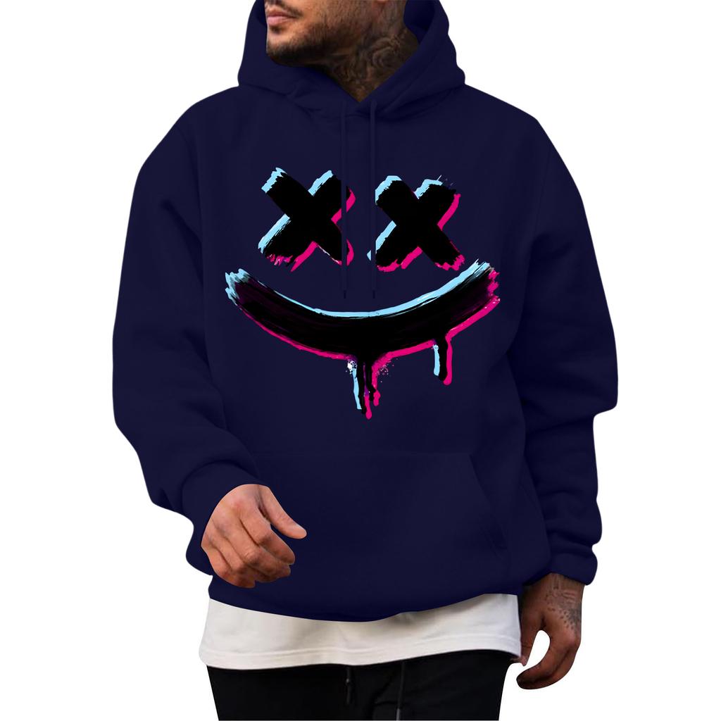 Men's Casual Hoodie Fashion  Sweatshirt With Hood Leisure Tops Teenager Streetwear Fashion Long Sleeve Shirt Warm