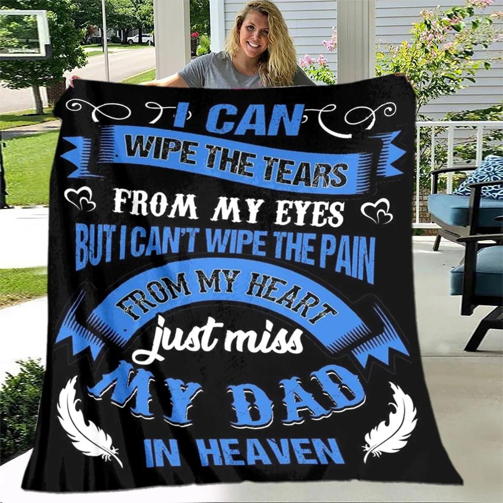 Prezent Błogosławieństwa dla Moich Rodziców, Dziadków, Synów i Córek, Flanelowy Ciepły Koc, Modny Przenośny Koc, Prezent Świąteczny