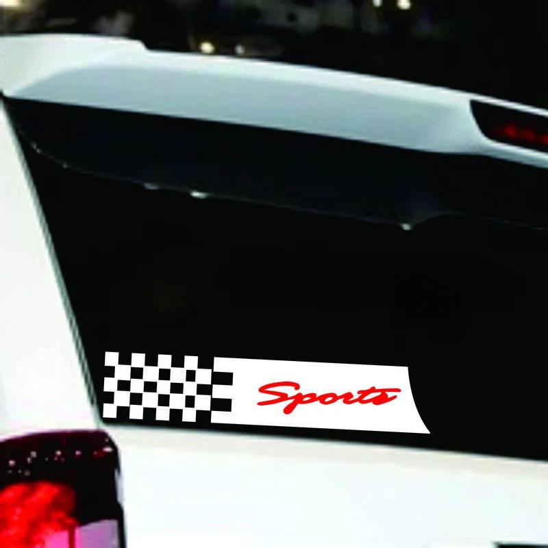 Автомобильная наклейка клетка Сопр Безопасная виниловая наклейка Колесо гоночного автомобиля Флаг Светоотражающая наклейка устойчивая к царапинам автомобильная декоративная наклейка