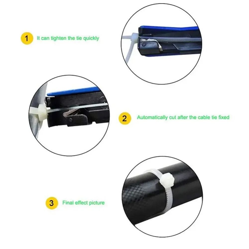 Ergonomic Cable Tie Tool Labor Saving Flush Cut Zip Tie Tool  Electrical Operation