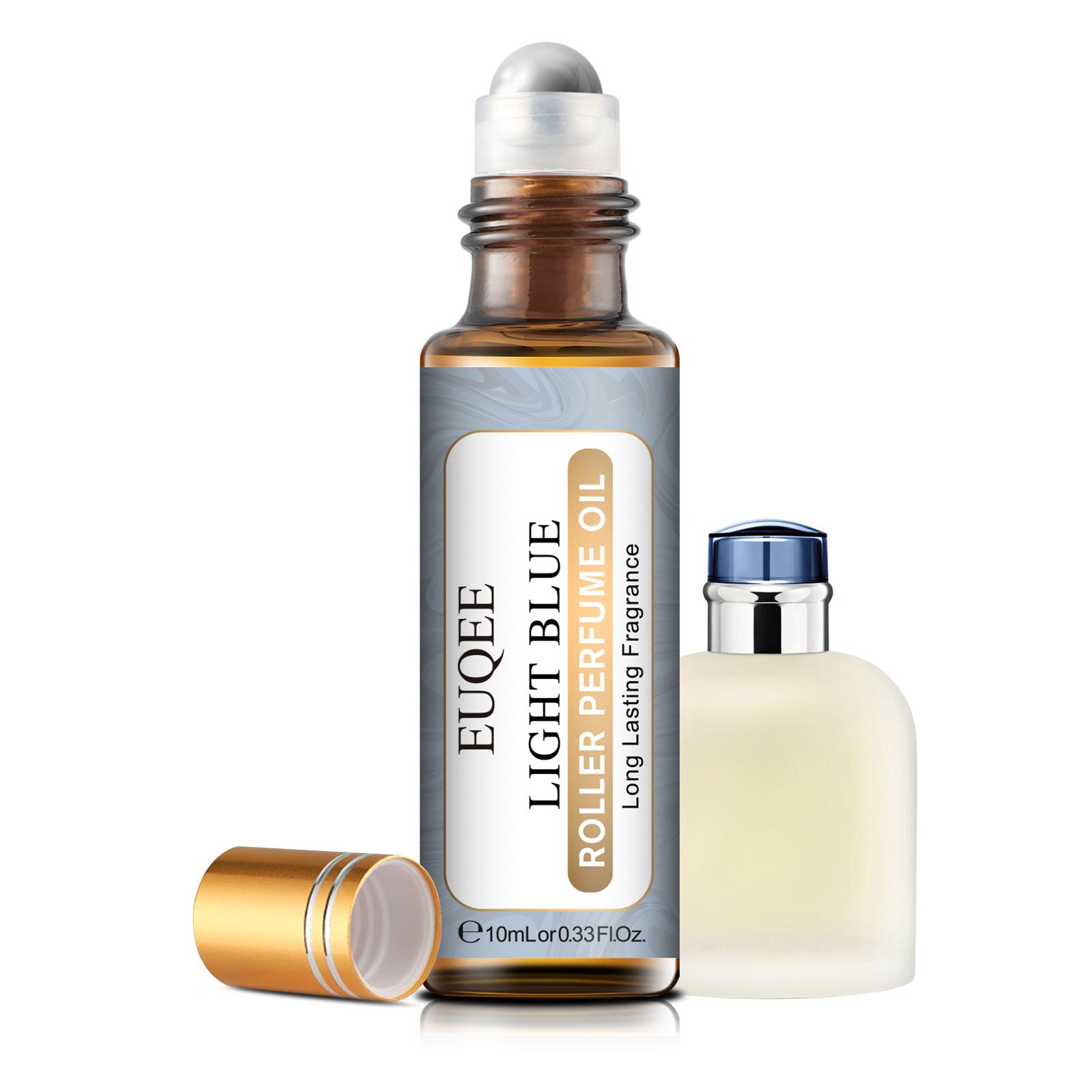 

5Pcs EUQEE Roller Парфумерна олія для зволожувача Аромат D-Jadore Angle Фрезія Кокос і ваніль Квіткова ефірна олія для дифузора DIY Perfume 5pcs-Light Blue