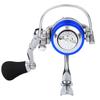 All Metal Mini Ice Winter Rock Sea Fishing Lure Spinning Reel Fishing Ling Wheel Tackleblue silver
