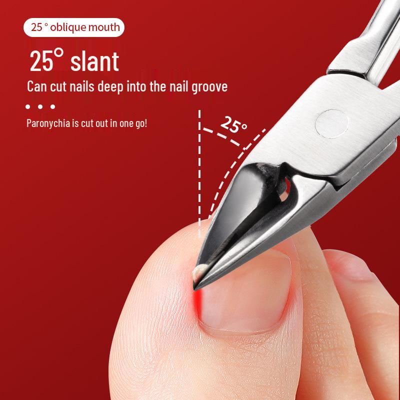 Eagle Beak Stainless Steel Nail Clippers: Cuticle Nippers and Anti-Pinch Toenail Care Tool