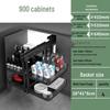 Homejoy Kitchen Cabinet Full Pull-Out Aluminum Drawer Organizer