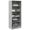 VidaXL Wardrobe Concrete Grey 80x50x200 Cm Engineered Wood 3307723