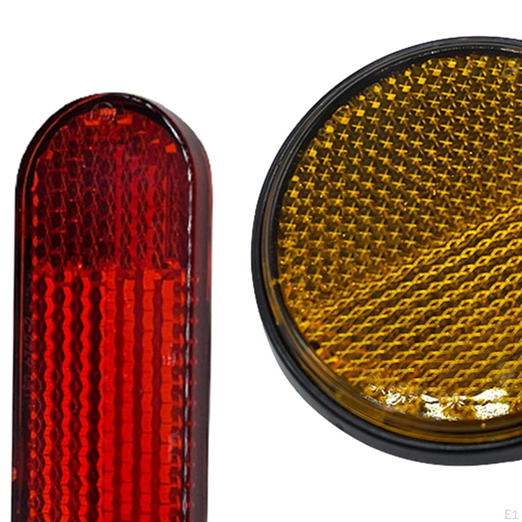 4 Pieces Reflector Light Reflective Strip Replacement Part for Trailer Bike Car