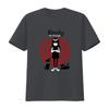 Emily The Strange Cat Red Swirl Print Official Licensed T Shirt for Women vintage Washed Versatile Unisex fashion Breathable