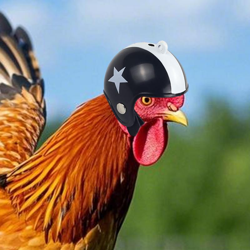 Chicken Helmet for Pets Pet Chicken Parrot Helmet Safety Hat Mini Chicken Costume Accessories for Small Pet Chicken Parakeet