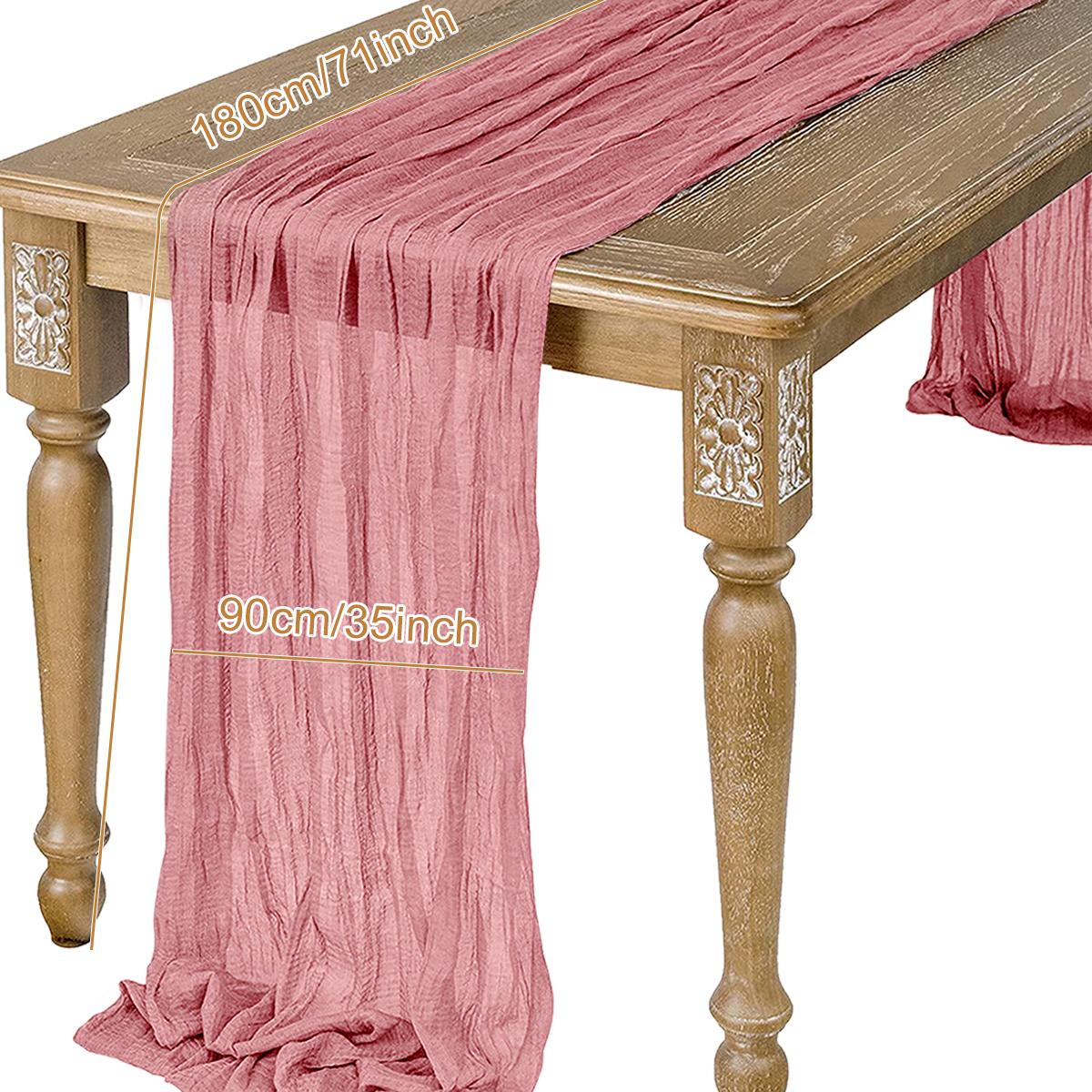 

Полупрозрачная марлевая дорожка для стола, белая марля, сервировка стола, обеденная, винтажный свадебный декор, арки для банкетов, ретро декор в стиле бохо