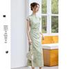 VICTORIA&VERA New Chinese Style Bamboo Print Qipao Dress