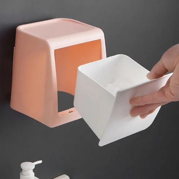 Desktop Trash Can Wall Mounted Mini Waste Bin For Desktop Office Table Car Self Adhesive Trash Container Trash Bin Accessories