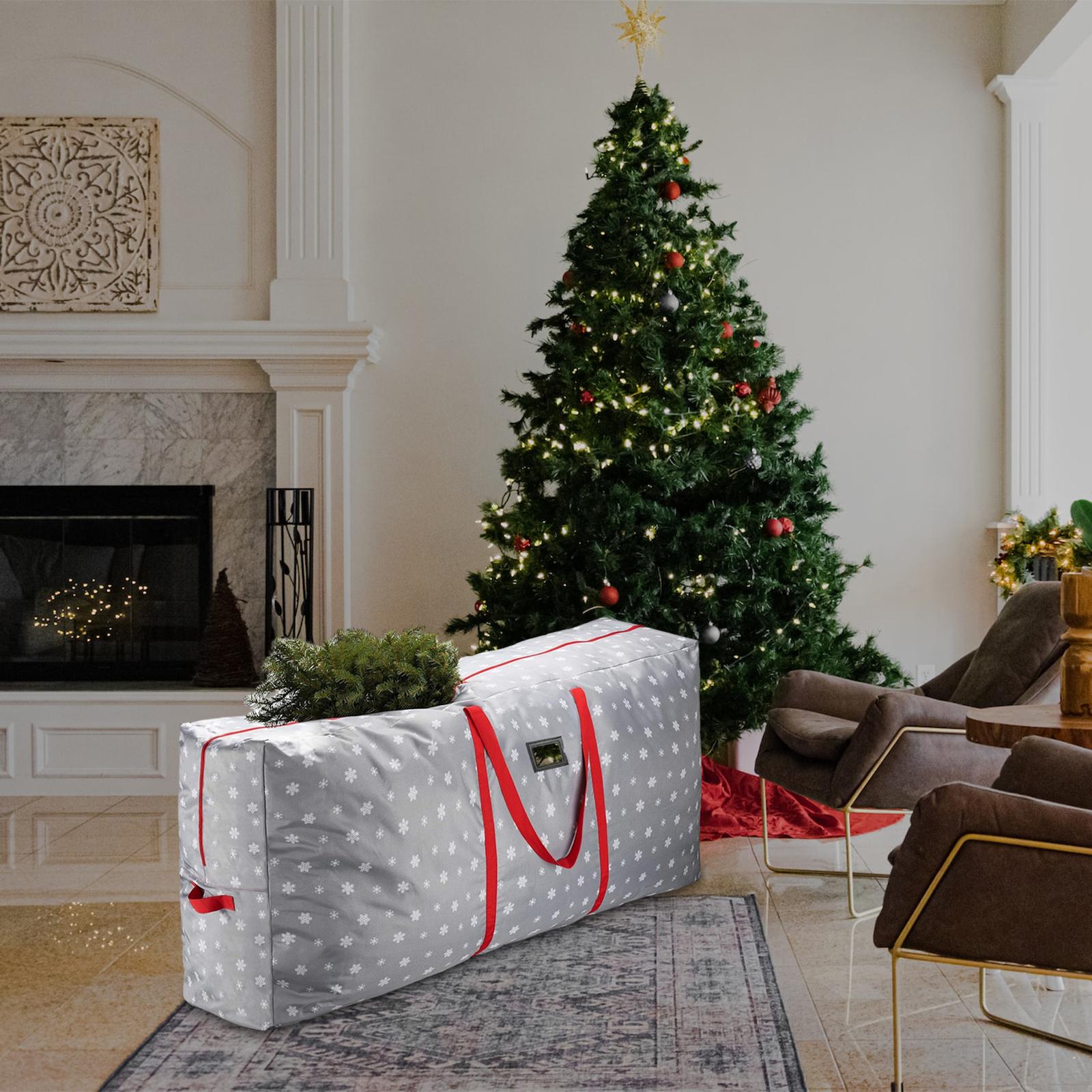 Holiday Tree Bag Moving Supplies 210D Oxford Cloth Heavy Duty Packing Bags Clothes Garage Tool Protects Christmas Tree Bag