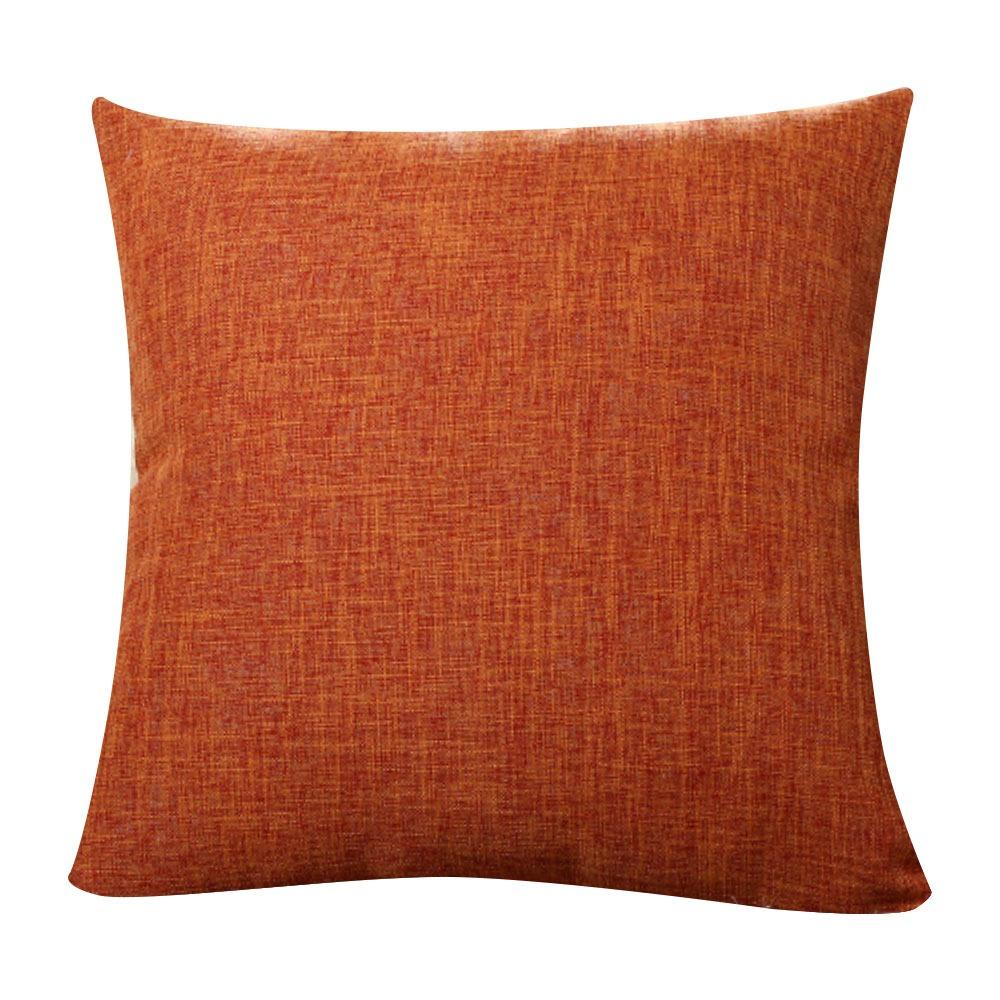 Square Decorative Pillow Case Linen Throw Pillow Covers  for Sofa Bedroom Car Living Room