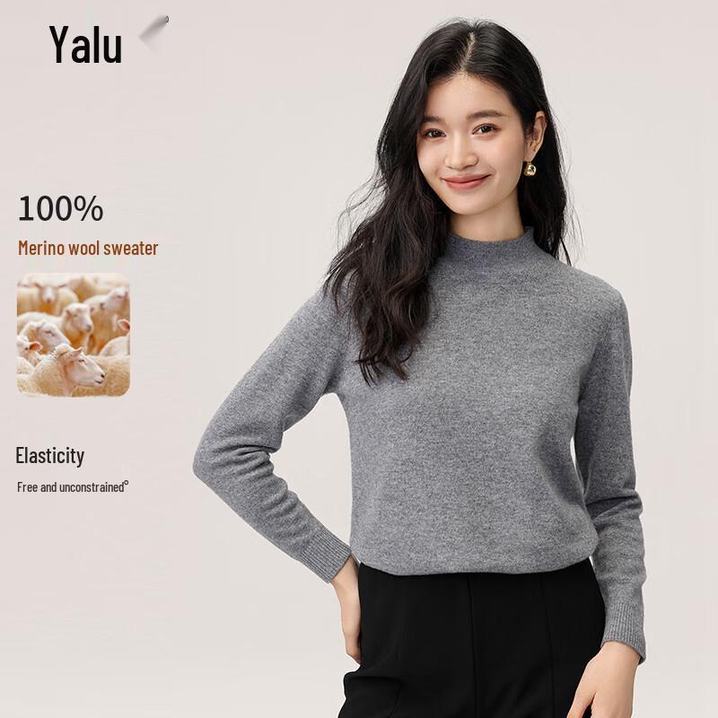 

Yalu Women s 100% Pure Wool Half-Turtleneck Sweater 2XL