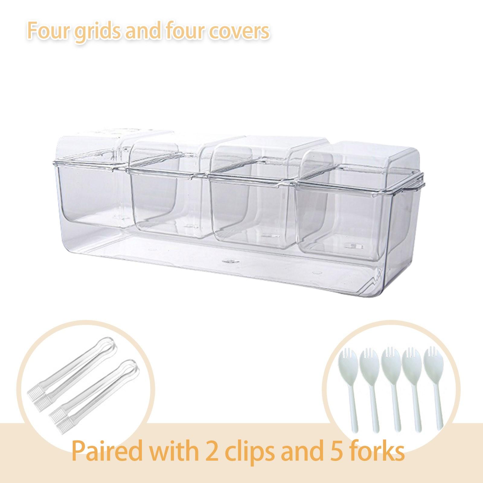 

Кухонный ящик для хранения, прозрачный, односекционный, с одной крышкой, многофункциональный ящик для хранения фруктов One Size