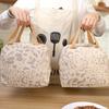 Durable Thermal Lunch Bag Insulated Ink Pattern Food Storage Pack Multi-purpose Large Capacity Picnic Bag