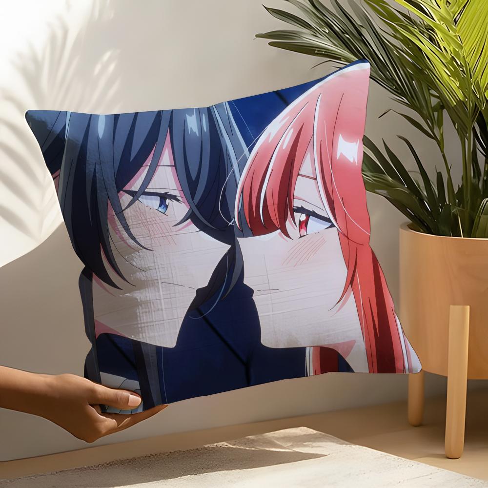 Hikikomari Kyuuketsuki No Monmon Pillow Case Linen Cushion Covers For Decorative Sofa Home Pillows Case Car Chair Pillows Cases