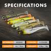 TRUSCEND Shad Perfect for Family Easy for Kids to Achieves a Great Suitable for Any Water Suitable for Sea and Various Fish Species Lure Fishing.