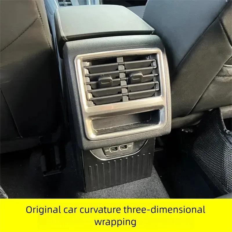 For Volkswagen Golf 8/8.5 MK8 Interior Accessories, Rear Armrest Air Vent Cover Trim, USB Frame & Anti-Kick Protector Plate