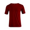 Men V Neck Solid Color Plus Size Casual Short Sleeve T Shirt